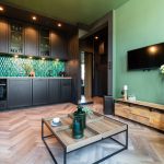 Interior design of small elegant apartment, home staging